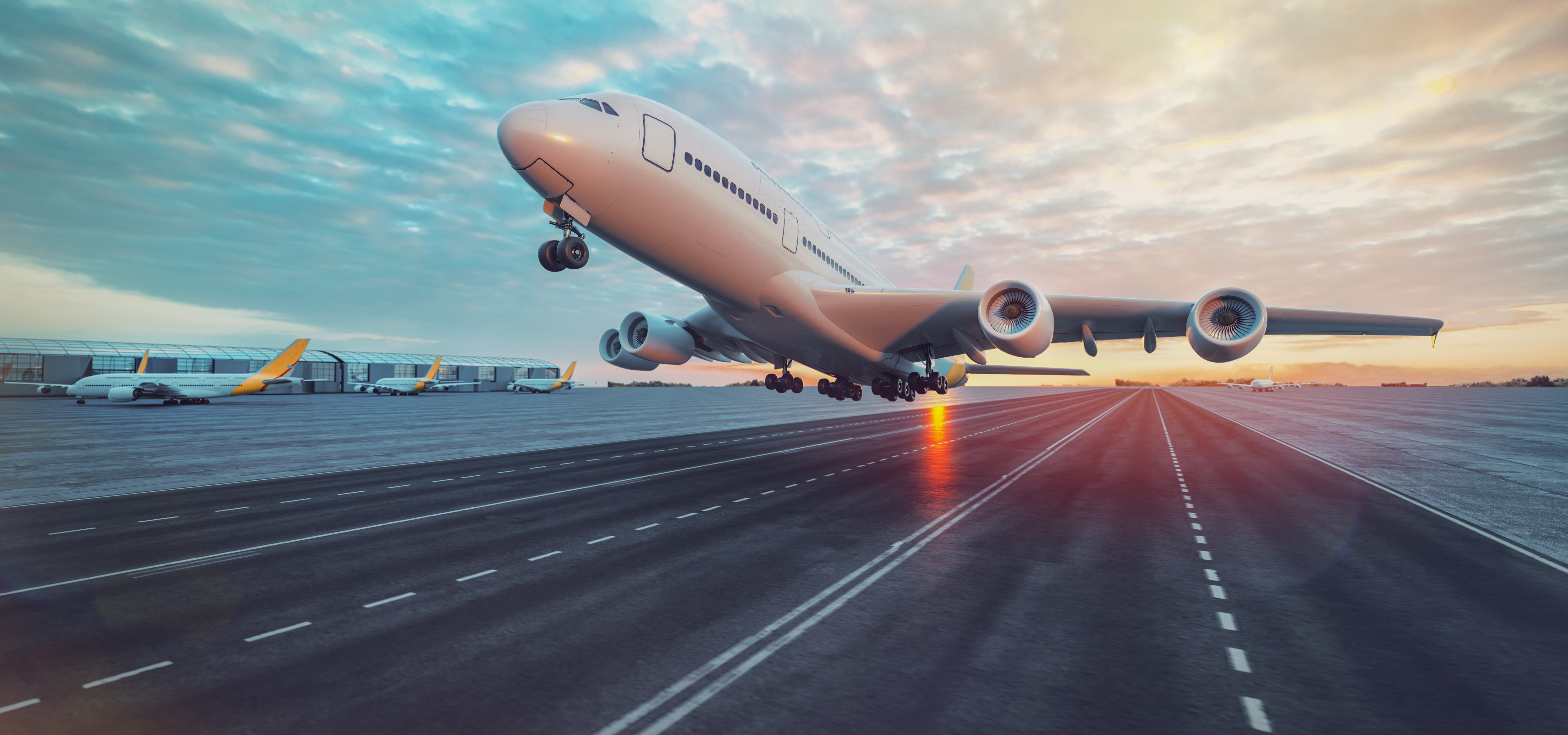 Airplane taking off