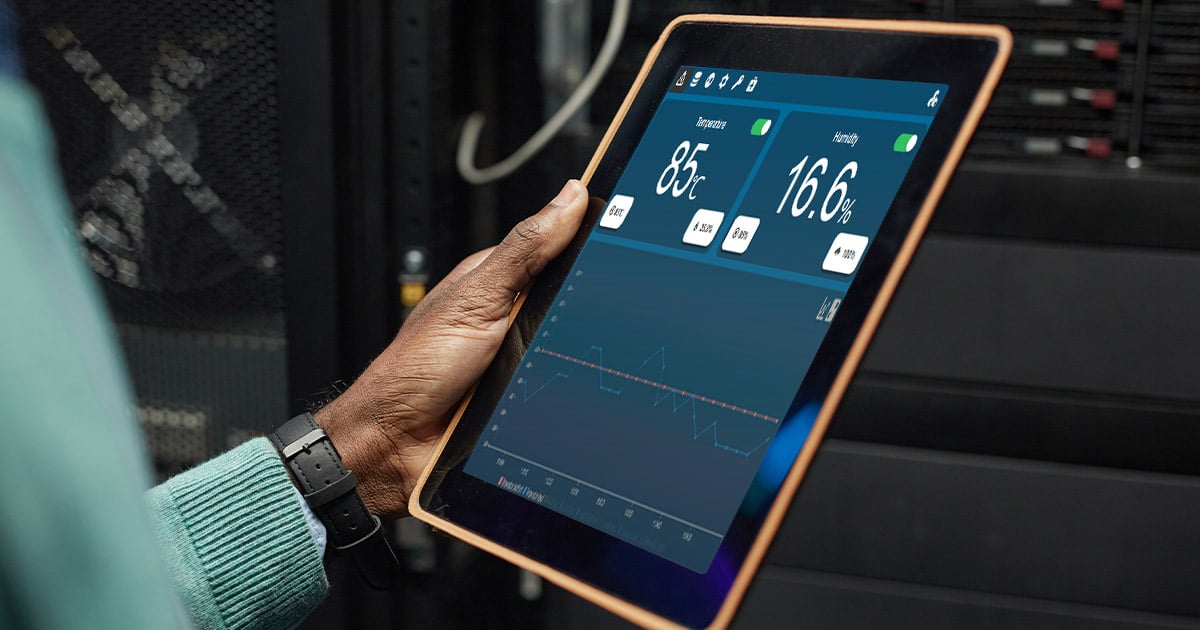 AESONE dashboard on a tablet