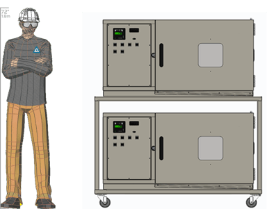 Illustration of man next to for scale