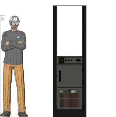 Illustration of man next to for scale