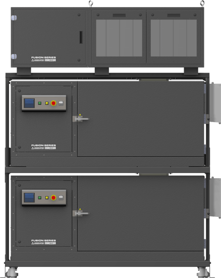 FUSION two 12 cu ft chambers stacked with cycler on top