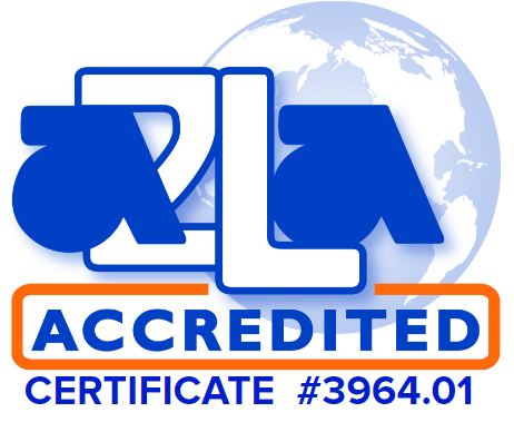 Associated Environmental Systems is ilac-a2la accredited certificate number 3964.01