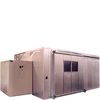 Walk-in test chamber with sliding door by associated environmental systems