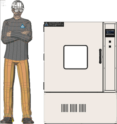 Illustration of man next to for scale