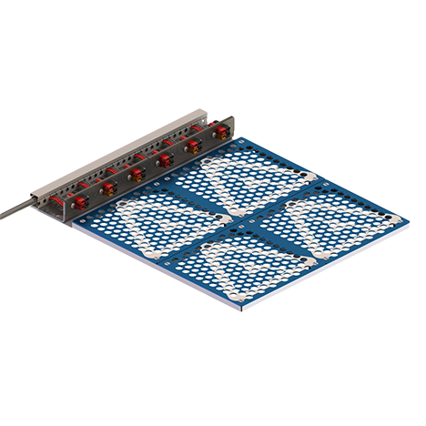AES Battery Testing Fixture Power Pole Connectors for Cylindrical and Coin cell 6 channels