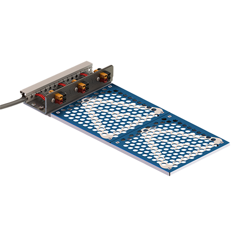 AES Battery Testing Fixture Power Pole Connectors for Cylindrical and Coin cell 3 channels