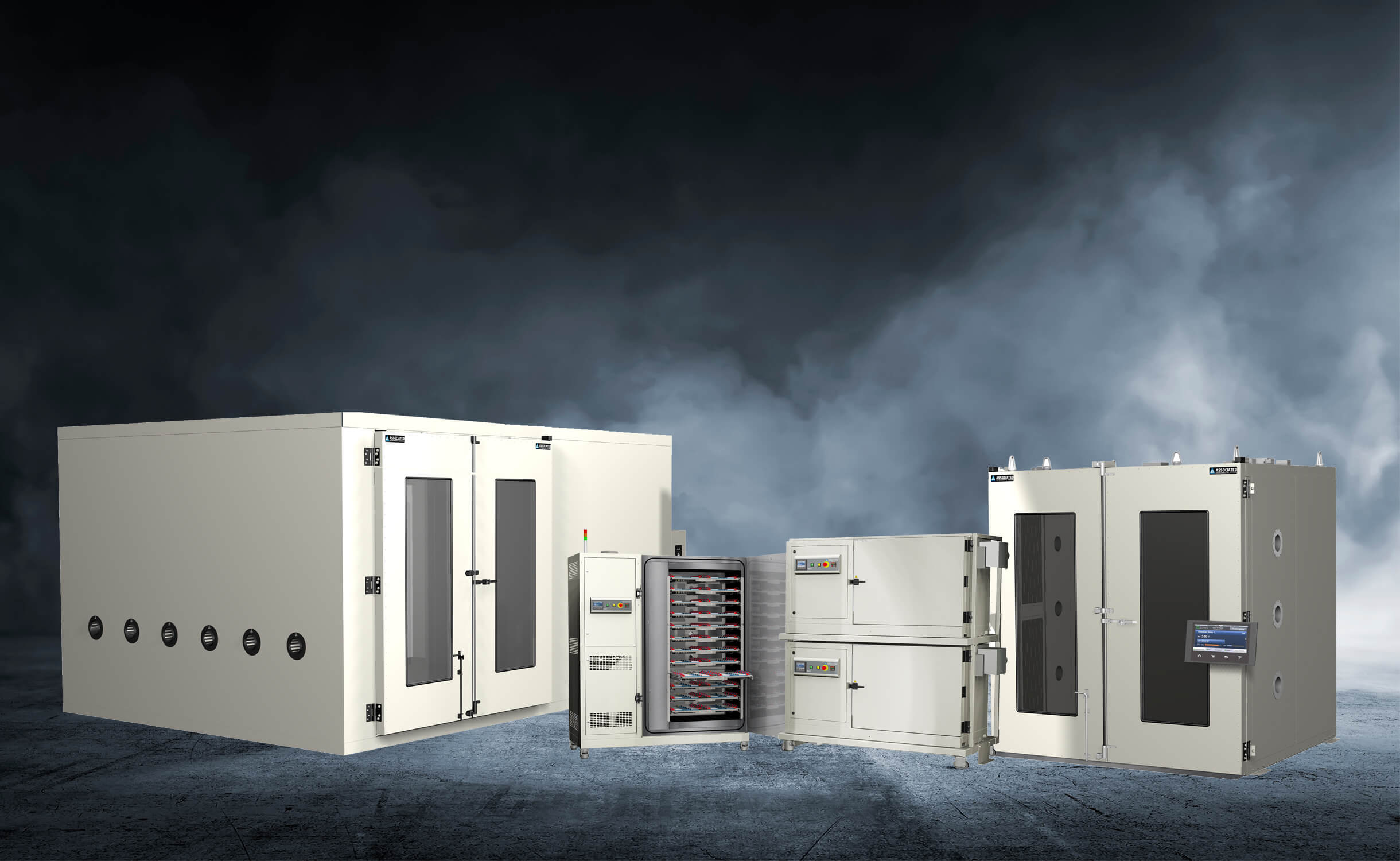 Photo of different AES Test Chamber Renders