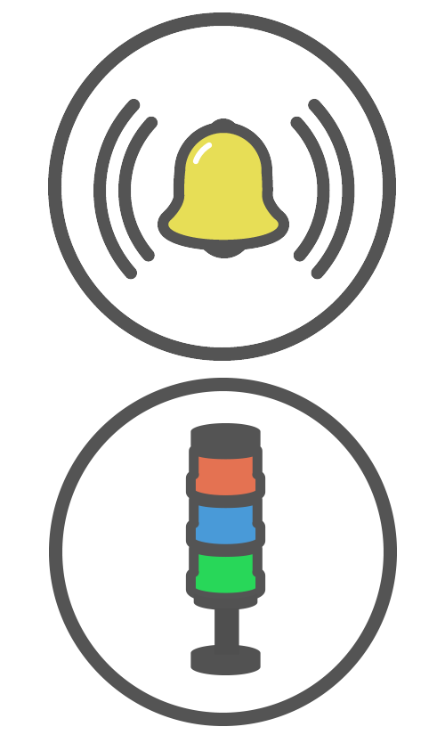 Audible and Visual Alarm