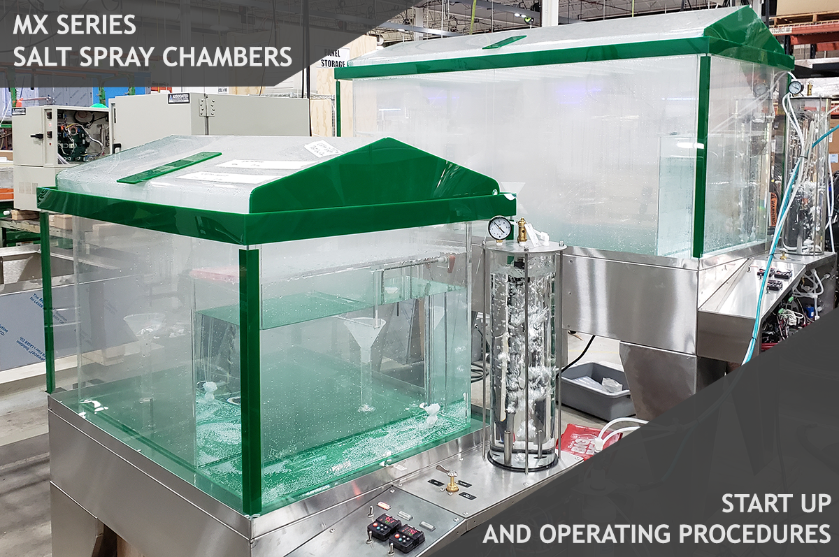 Salt Spray Chamber Installation, Setup, and Operating Procedures