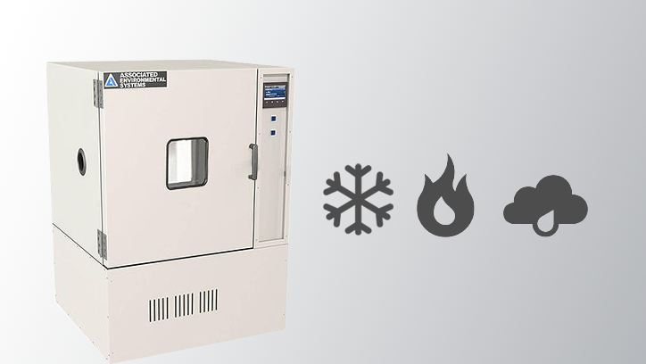 LH-6 Chamber next to a snowflake icon, fire icon, and humidity icon